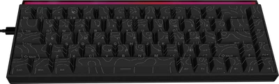 Дротова механічна клавіатура Ajazz NK68 Red switches Side Contour Black (NK68-R-S-B)