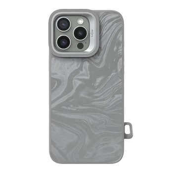 Чохол Kajsa Glamorous Collection Fluid Art with MagSafe для iPhone 16 Pro Max Grey