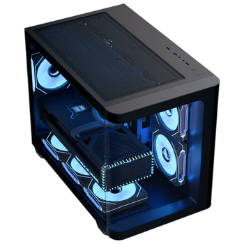 Корпус Aerocool P300C-G-BK-v1 ARGB Black (ACCS-PN02033.11)