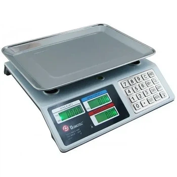 Торговые электронные весы DOMATEC MS-982S с металлическими кнопками, до 50 кг, точность 5 г (177)