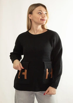 Джемпер LARA Чёрные L/XL (74037)