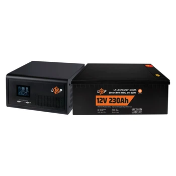 Комплект резервного питания LP (LogicPower) ИБП + литиевая (LiFePO4) батарея (UPS 430VA + АКБ LiFePO4 2944W)