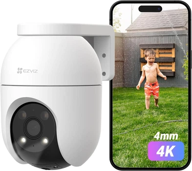 EZVIZ C8c 8MP Уличная Wi-Fi камера видеонаблюдения 360° с автоматическим масштабированием - Б/У
