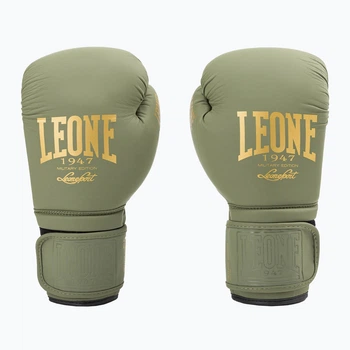 Боксерские перчатки Leone Mono, Хаки, PU, 10 унций (283 г) для спортсменов от 8 лет и до 60 кг. (500119)