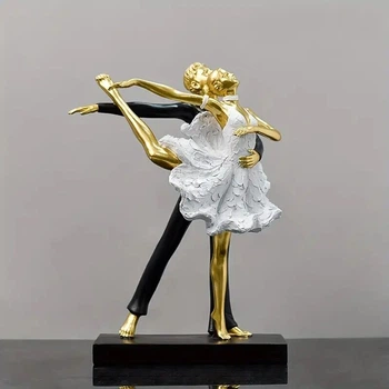 Фигурка Танец, смола, 19х10х27, 5 см, золотая (3006419)