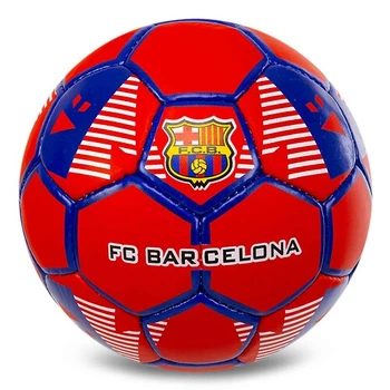 Мяч футбольный №5 PU Гриппи сшит вручную BALLONSTAR BARCELONA FB-0047-826 Бордовый-темно-синий