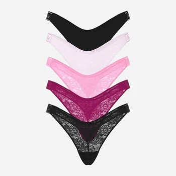 Набір трусиків танга жіночих Victoria's Secret 168100969 S 5 шт Різні кольори (1159848985)