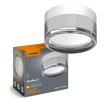 LED светильник IP65 круглый VIDEX BHD01 9W 2800-4000-6000K White