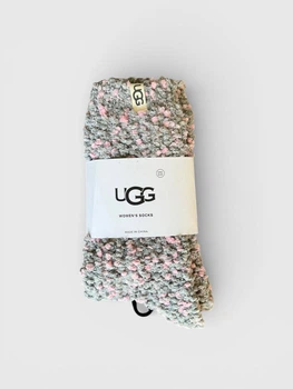 Жіночі шкарпетки UGG Bubble Cozy Chenille Sock (UAS0011W-GREY) One size Сірий з рожевим