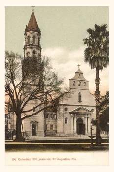 Винтажный блокнот-журнал Cathedral St. Augustine Florida (100 страниц), карманный формат