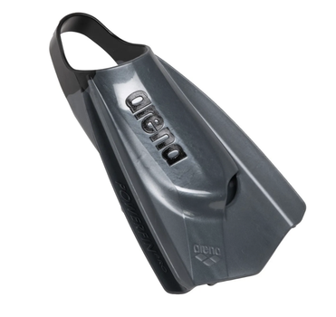 Ласты для плавания короткие с открытой пяткой Arena POWERFIN PRO II (006151-100) серые, размер 44-45