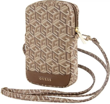 Torebka Guess Zip GCube Bottom Stripe Brown (GUWBZPGCSPGW)