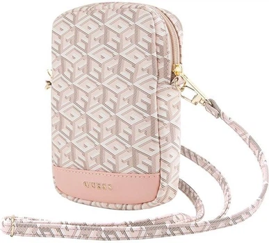 Torebka Guess Zip GCube Bottom Stripe Pink (GUWBZPGCSPGP)