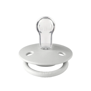 Соска пустышка BIBS De Lux Silicone (круглая) 0-36 мес – Haze