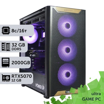 Игровой компьютер GamePC Ultra #545 Ryzen 7 9800 X3D/32 GB/SSD 2TB/GeForce RTX 5070 12GB сборка для киберспорта современных игр стрима