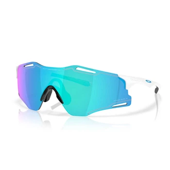 Спортивные очки OAKLEY Cybr Zero OO9512D-0239 Bianco lucido/Prizm Sapphire