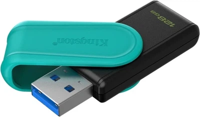 Флеш накопичувач USB 128Gb Kingston DataTraveler Exodia S, Black/Turquoise, USB 3.2 Gen 1 (DTXS/128GB)