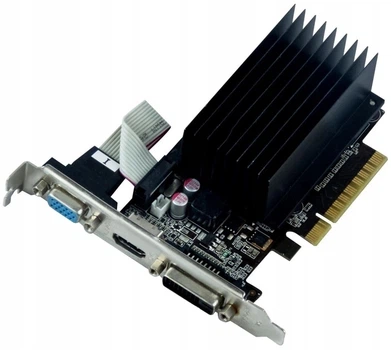 Відеокарта Palit GeForce GT730 (1 ГБ, GDDR3, 64 біт, 902/1800 МГц, VGA, DVI, HDMI, NEAT7300HD06) Б/В