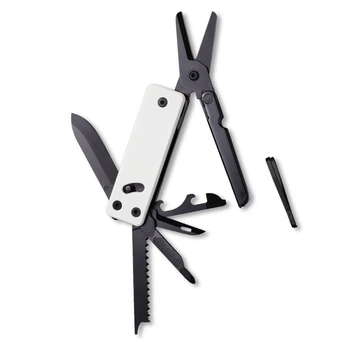 Мини мультитул Roxon KS2E Noir, чёрное лезвие, белый (A-047972)