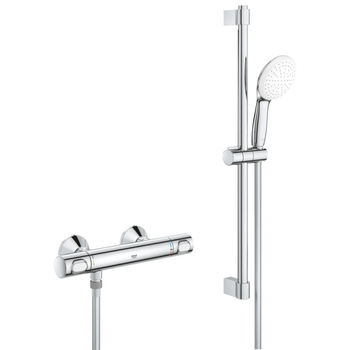 Смеситель термостатический для душа с душевым гарнитуром GROHE Grohtherm 500 хром 34796001