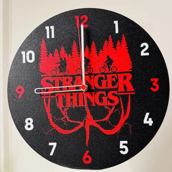 Часы настенные Stranger Things для фанатов очень странные дела (d240mm)