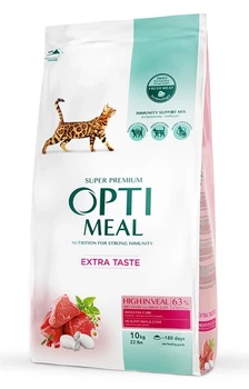 Сухий корм для котів Optimeal Cat Adult High in Veal з телятиною 10 кг