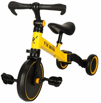 Біговел Trike Fix Mini багатофункційний 3 в 1 Жовтий (KX5377_1) (5903039729568)