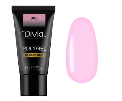 Гель акриловий для нарощування нігтів Divia Polygel Di908 [005] 30 г (6921772251893)