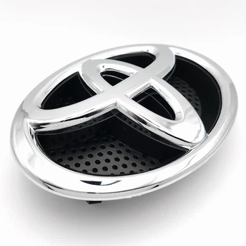 Емблема логотип Toyota передня 160*108 мм (з підкладкою) тип 3