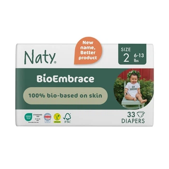 Эко-подгузники детские BioEmbrace Eco by Naty Size 2 (3-6 кг) 33 шт