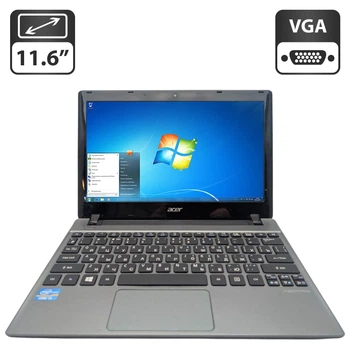Нетбук Acer Aspire V5-171 / 11.6" (1366x768) TN / Intel Core i3-2377M (2 (4) ядра по 1.5 GHz) / 6 GB DDR3 / 500 GB HDD / Intel GD Graphics / WebCam б/у