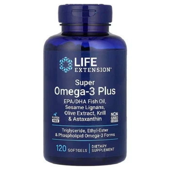 Жирні кислоти Life Extension Super Omega-3 PLUS 120 капсул