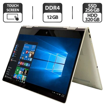 Ноутбук-трансформер Б-клас HP Envy x360 15m-bp012dx / 15.6" (1920x1080) IPS Touch / Intel Core i5-7200U (2 (4) ядер по 2.5 - 3.1 GHz) / 12 GB DDR4 / 256 GB SSD + 320 GB HDD / Intel HD Graphics 620 / WebCam / Windows 10 Pro б/в