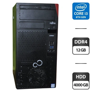 Компьютер Fujitsu Esprimo P558 E85 Tower / Intel Core i3-8100 (4 ядер по 3.6 GHz) / 12 GB DDR4 / 4000 GB HDD / Intel UHD Graphics 630 / Windows 11 Pro б/у