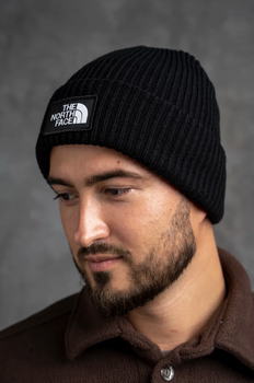 Шапка The North Face в чёрном цвете, One Size (универсальный размер).