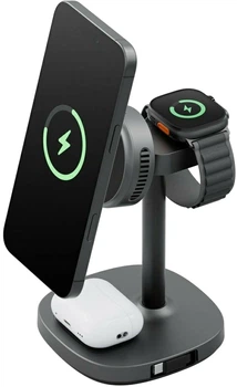 Ładowarka bezprzewodowa Energea MagArctic Stand 4-w-1 18 W (8885020103700)
