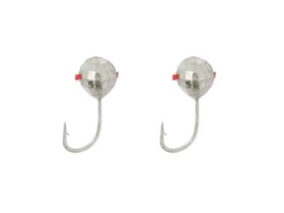 Мормишка FISHING ROI вольфрам Диско-шар з отвором 3мм 0,22г silver (2шт/уп)