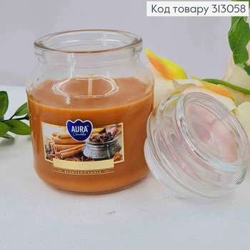 Аромасвічка в банці BISPOL Кориця-Гвоздика 120 г/28 годин