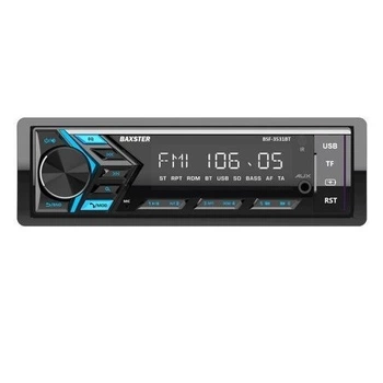 Автомагнітола Baxster BSF-3531BT Multicolor USB, 1 Din, дисплей (36P-VA LCD), bloetooth 5.3, 4хRCA, 4x50 Вт, microSD (до 32Gb)