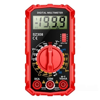 Тестер ANENG SZ308, цифровий мультиметр 1999 Count, AC/DC 1000V, 10A, вимірювання напруги, струму, опору
