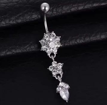 Серьга для пирсинга пупка Asteel P23383S Серебро