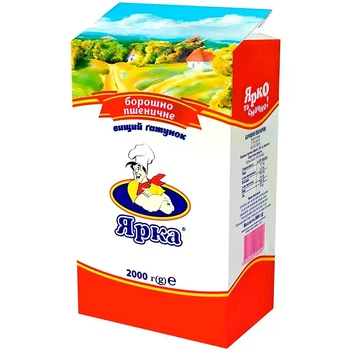 Борошно Ярка пшеничне вищий сорт 2 кг