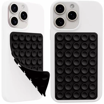 Держатель-присоска для телефона Double Side Silicone 100*64мм Black
