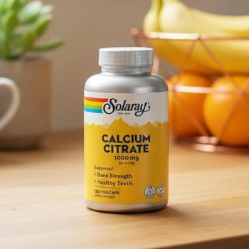 Кальцій цитрат для здоров'я кісток Solaray Calcium Citrate 1000 mg 120 капсул