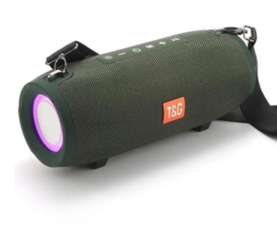 Портативна Bluetooth колонка T&G TG-322 бездротова переносна колонка з вологозахистом Зелений