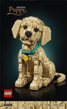 Zestaw klocków LEGO Icons Szczeniak golden retriever 2102 elementy (1384)