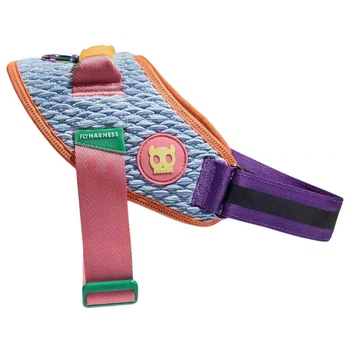 Zee.Dog FlyHarness Galaxy - Шлейка с ручкой и светоотражателями для собак всех пород Size 1 / 34-45x34-48 см (7908471104162)