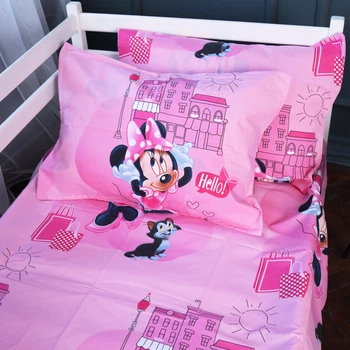 Простынь MirSon Бязь 17-0703 Hello Minnie 150 х 220 см (2200010499728)