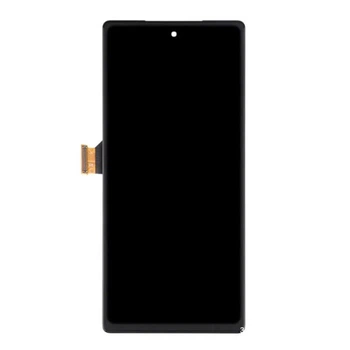 Дисплей (экран) Google Pixel 6a, С сенсорным стеклом, С рамкой, OLED, Черный - 374035