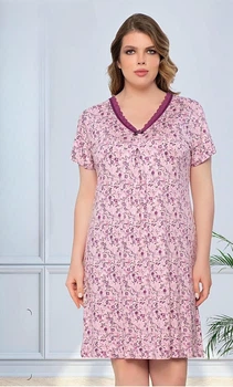 Нічна жіноча сорочка Рожевий 2XL Cotpark 13436